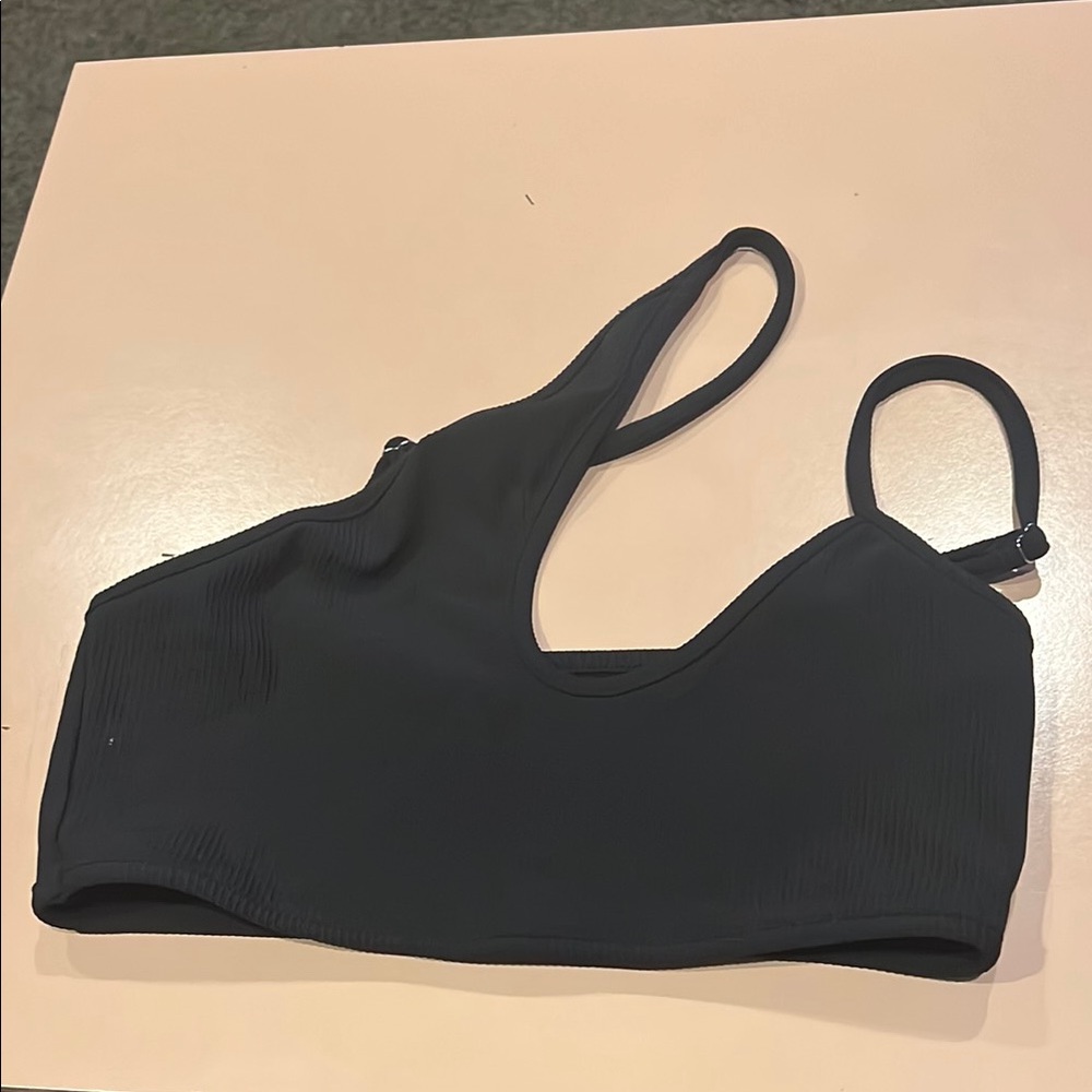 Edikted Black Crop Top with Wide Straps